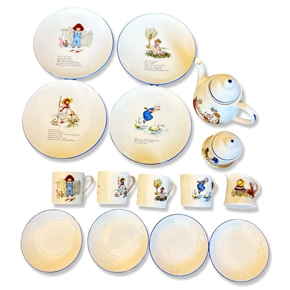 Kate Greenaway Nursery Rhymes Child's Teaset Metropolitan Museum of Art Reutter - Picture 1 of 13